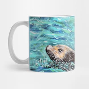 Sea Lion Painting Mug